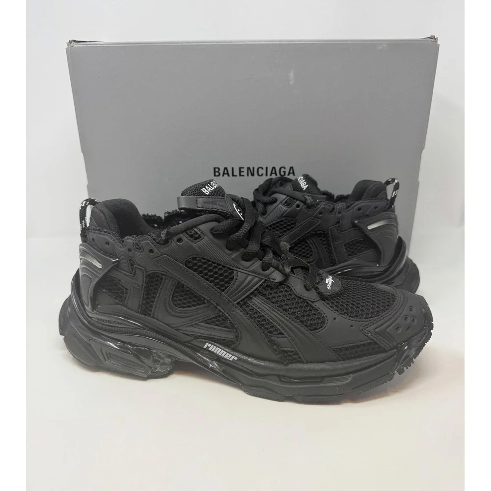 Balenciaga Runner Sneaker Matte Black Size 10 US 43 EU